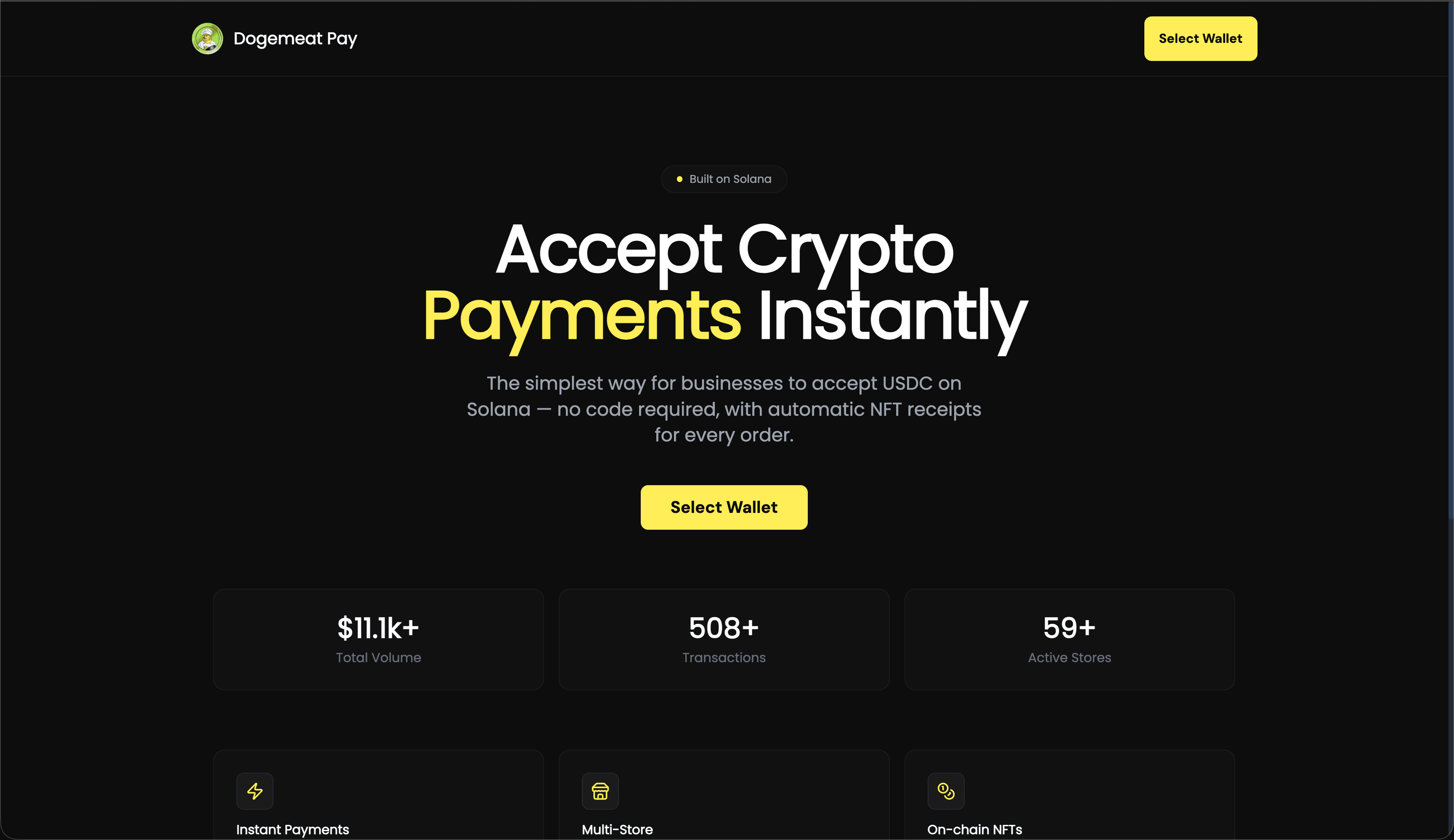Dogemeat Pay – Solana Merchant Payment Platform