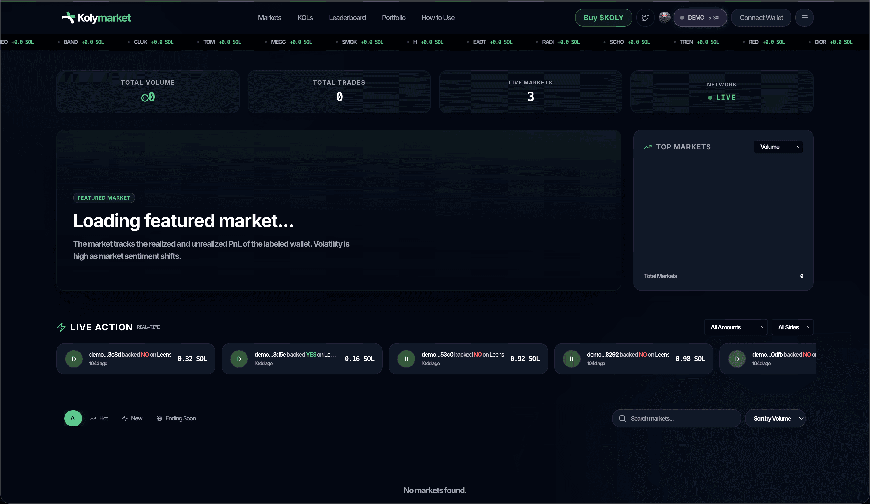 KOLy Market – Crypto KOL Prediction Markets
