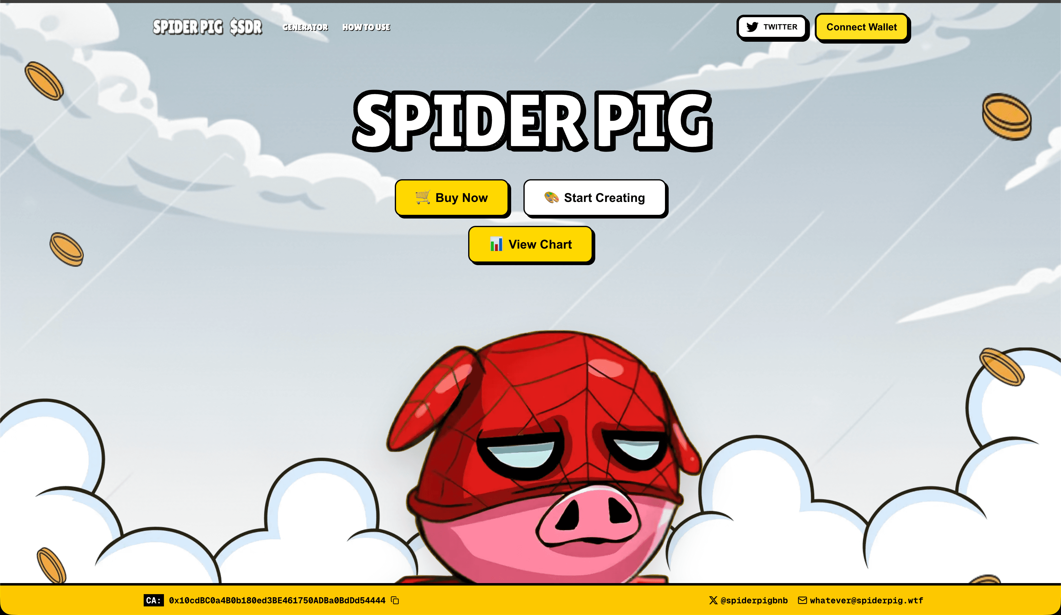 SpiderPig BNB – AI Meme Generator & Web3 Meme Platform