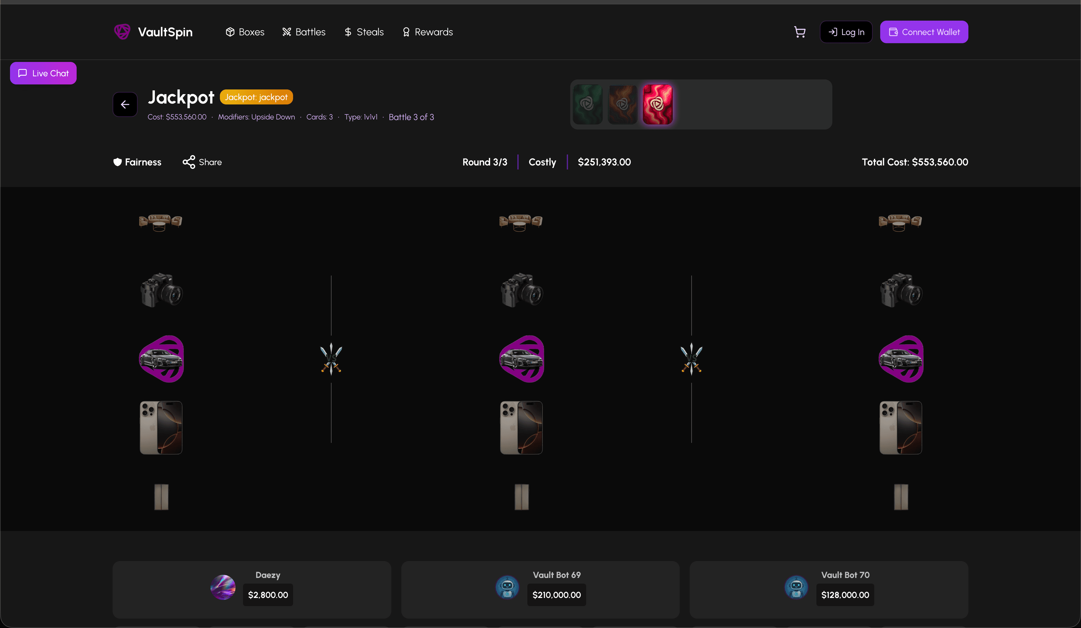 VaultSpin – Pack Opening & Gaming Platform — screenshot 3