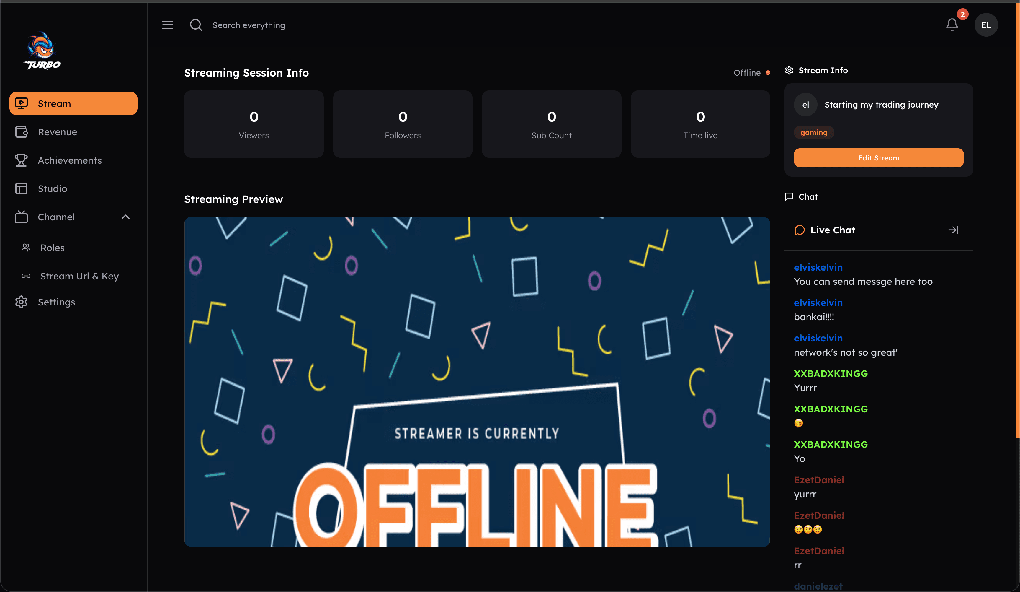 Turbo – Live Streaming Platform — screenshot 2