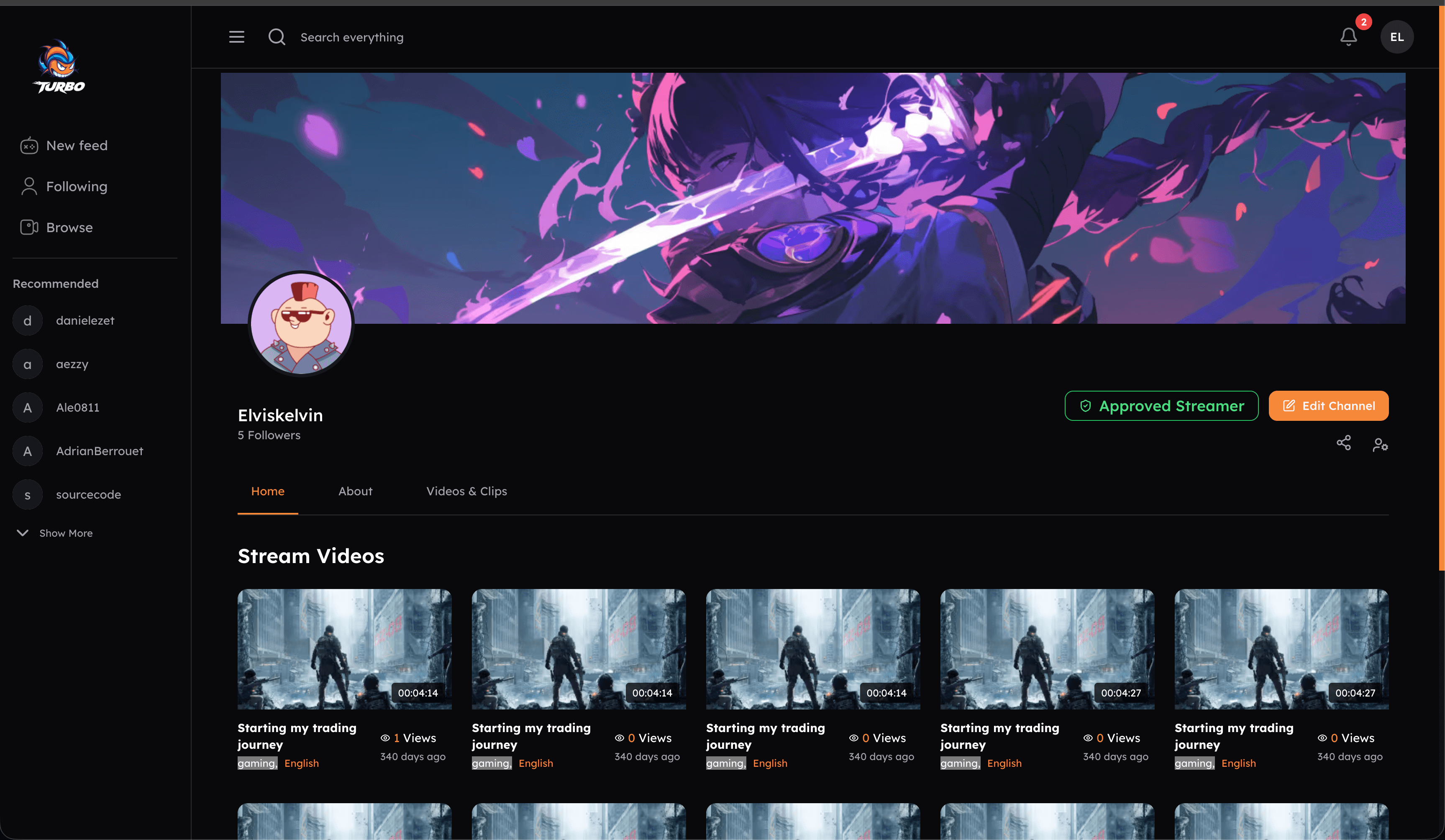 Turbo – Live Streaming Platform — screenshot 3